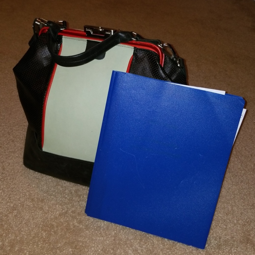 Custom Color Block Leather Bag